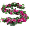 Simulation flower vine fake flower silk flower and vine strip simulation flower plant rattan vine decorate flower wedding water pipe air conditioner wraps around the rattan