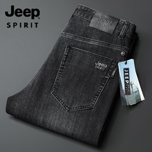 JEEP SPIRIT男士中腰直筒牛仔裤J368