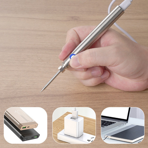 Portable usb wireless charging soldering iron hot cigarette code line pen repair welding smart student household battery soldering iron