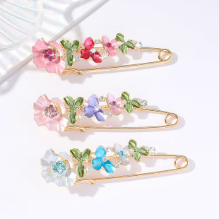 Protective underware, demi-season brooch, universal brace, trousers, European style, flowered, simple and elegant design