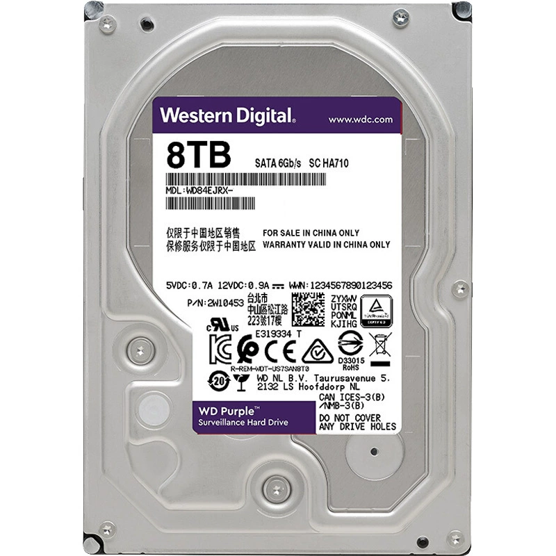 Применимо к Western Data WD85PURZ Purple Disk Камера Видео Видео DVR/NVR настольный компьютер механический жесткий диск