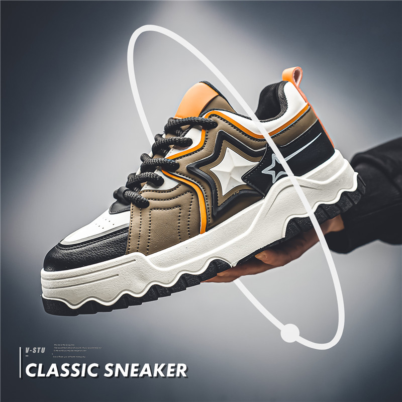 2024春秋新款男鞋韓版潮流老爹鞋外貿大碼45運動鞋男士休閒鞋批發