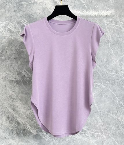 Lightweight yoga clothing top for women, summer slim-fit, figure-flattering, quick-drying, breathable, skin-friendly fitness T-shirt, milk silk