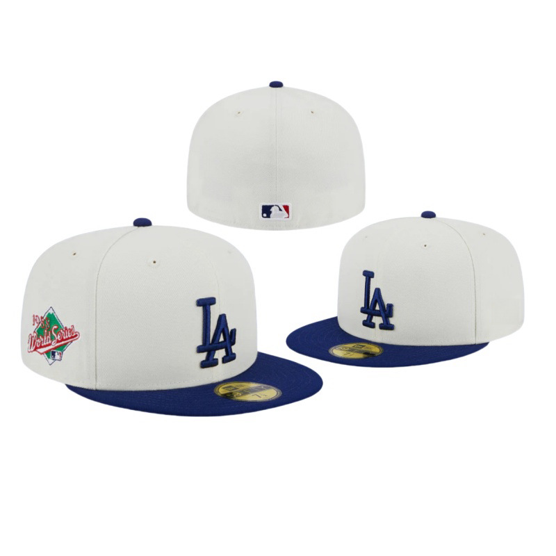New Era Los Angeles Dodgers 1988 World Series 59FIFTY Cap Cream Blue