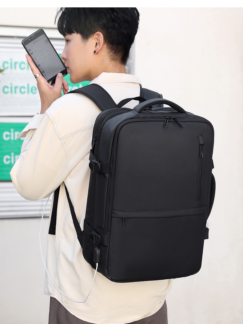 Capacious fashionable breathable backpack for traveling lightweight