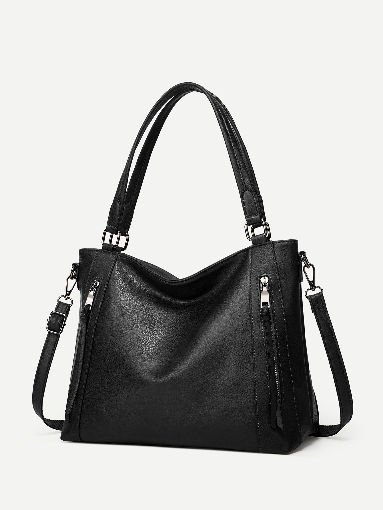 Women's Hobo Bag Set Large Capacity Soft Leather Shoulder Bag_voghion.com