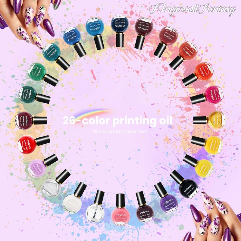 Nailstampoil Cross-Border Manicure Nail Polish Printing Oil Quick-Drying Printing Template Tool Printing Oil Wholesale