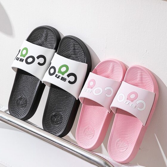 Multi-color Optional Breathable Indoor and Outdoor Slippers for Home Simple Non-slip Casual Fashion Women's One-word Blowing Slippers