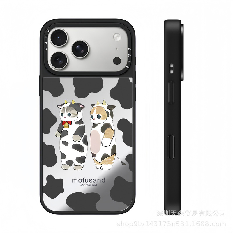 CASET联名福猫珊迪适用苹果iPhone17ProMax手机壳16Pro潮牌14镜面|undefined
