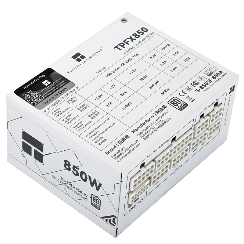 Новый список продукта Limin rated 850W TPFX850-W ATX3.0 Platinum Полная модель SFX маленькая мощность блок питания