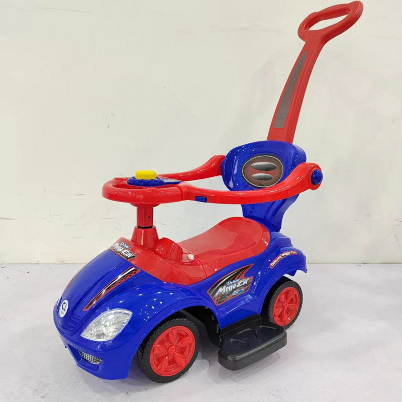 Carrito Deslizante de Cuatro Ruedas Antivuelco para Niños 1-3 Años de Plástico