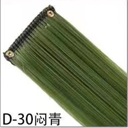 Pelucas de cabello de dama, pieza de seda a alta temperatura