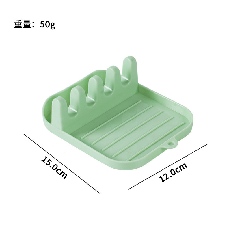 【얇고 가벼운 OPP 포장】 냄비 뚜껑 거치대 / 짙은 녹색
