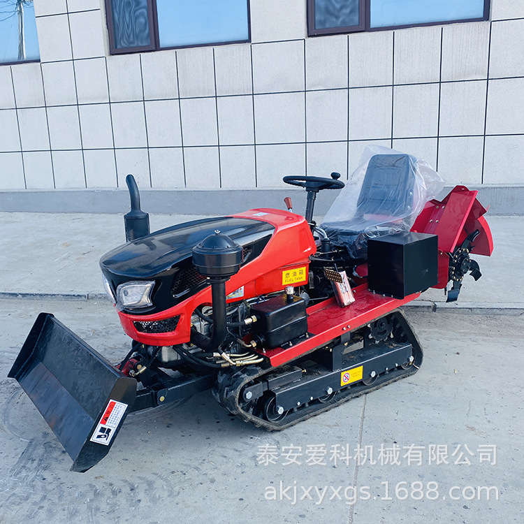 Arroz y seco Tractor agrícola empuje tierra pala 35 caballos de fuerza de agua y tractores de tierra seca micro-Labrador