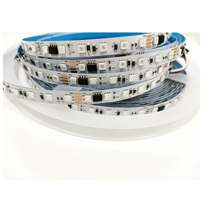 5050RGB luz de fantasía con luz de agua de carreras de caballos 24V60 luz a todo color tira de Madrix WS2811 punto de interrupción continuación