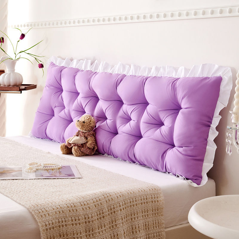 Cojín de cabecera dormitorio princesa ins almohada respaldo de cama tatami bolso suave sofá de dormitorio protección de cintura anticolisión