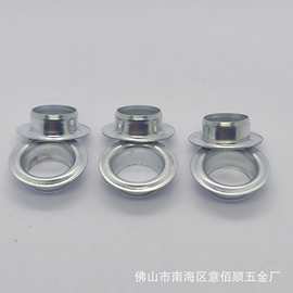 工厂直销内径13mm锯齿花色鸡眼扣 收口开花气眼扣 金属无环锰钢扣