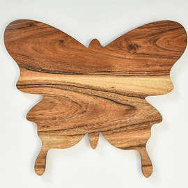 木质蝴蝶菜板跨境相思木创意动物案板家用方便携带野餐实木家居