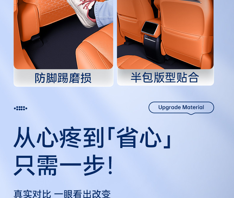 Suitable for Great Wall H10 seat anti-kick pads, rear seat back protection, car interior modification accessories and supplies