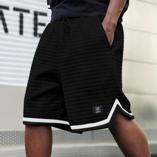 New men's casual loose breathable fashionable small checkered fabric sports shorts summer new