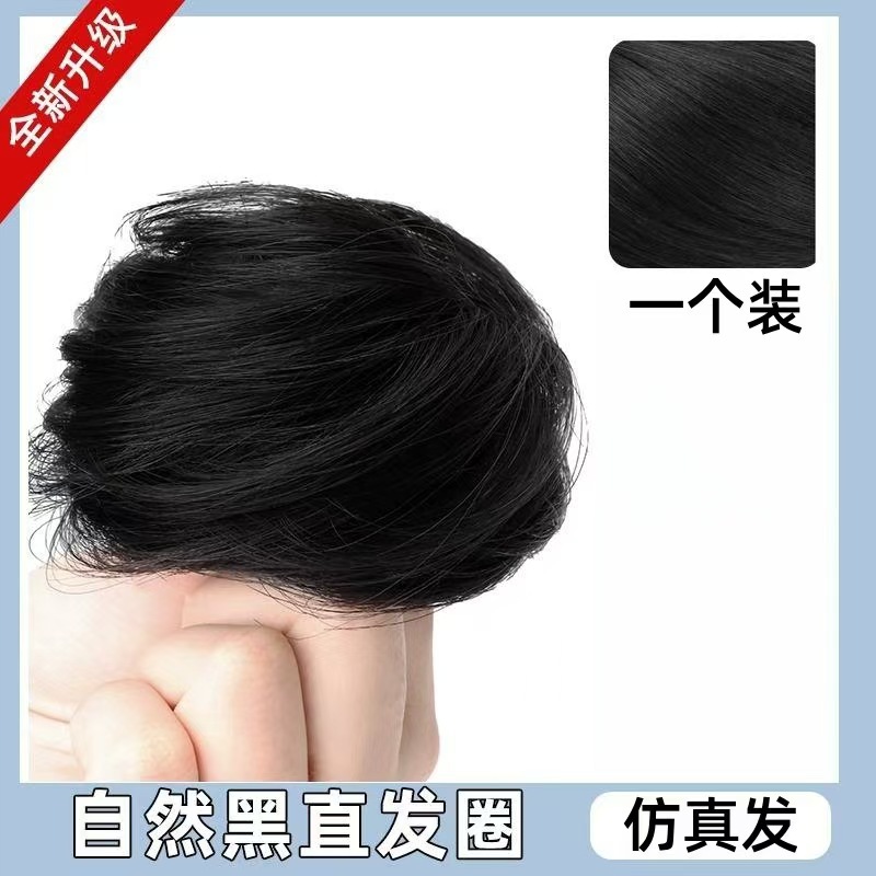 스트레이트 헤어 타이 - 내추럴 블랙