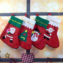 圣诞老人袜子圣诞节装饰用品礼物袋饰品礼品袋袜子节日装扮圣诞袜