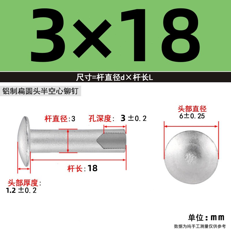 【メーカー直販】GB873GB875 半中空アルミリベット M2-M6 カーリングと開花 大量割引|undefined