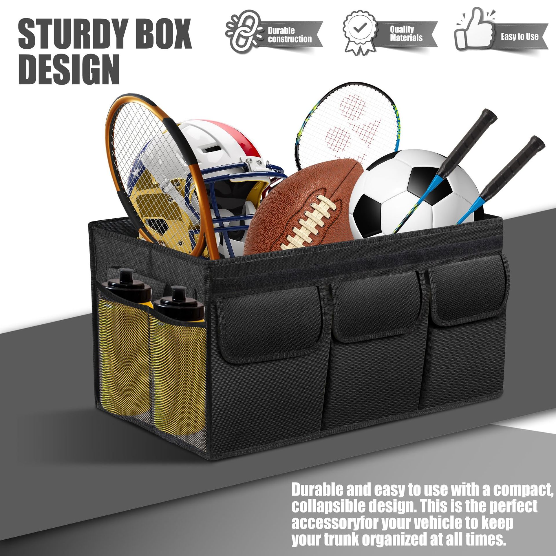 Storage Box Multi-Functional Foldable Tool Bag Car Trunk Miscellaneous Organizer_voghion.com