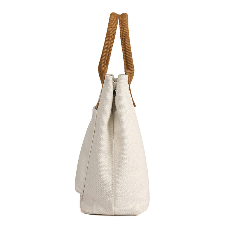 Fashionable Large Capacity Simple And Versatile Hand-held Cloth Bag Women's Casual Fabric Bag New Tote Bag Suitable For Work And Commuting_voghion.com
