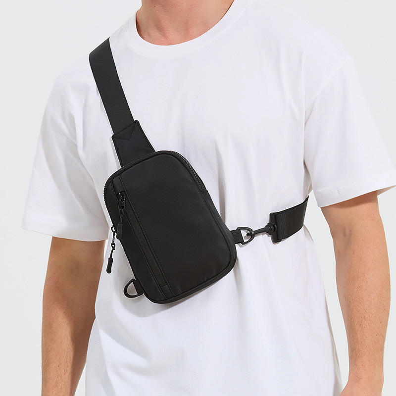 Nueva bolsa de hombro para hombres mini bolso de hombro ligero simple bolso de teléfono móvil bolso de cintura para hombres bolso de pecho deportivo para correr