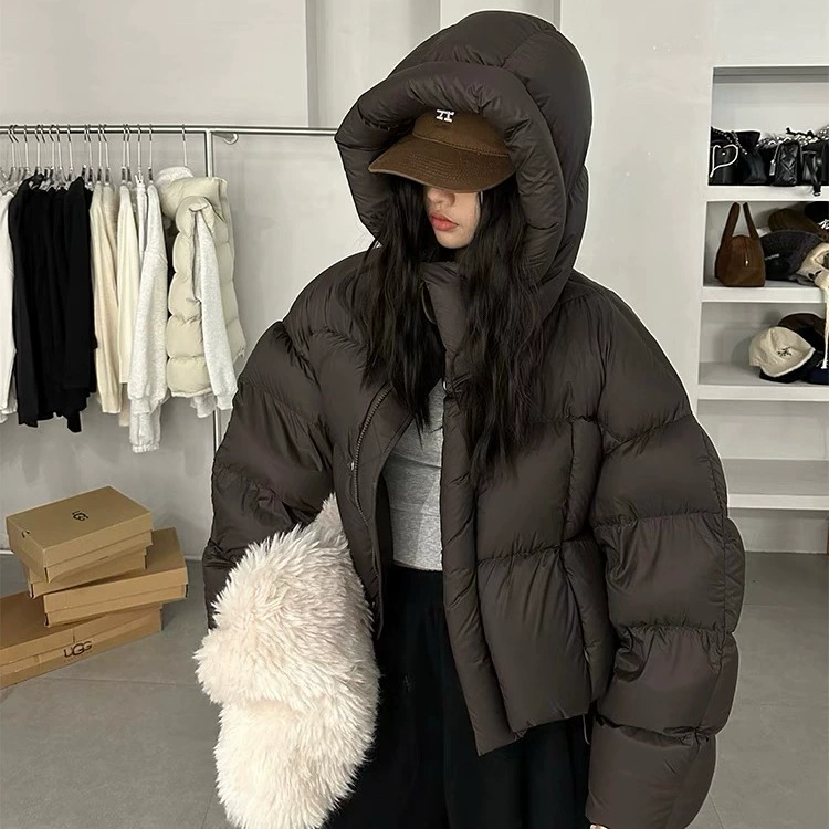 Winter down jacket, ultra light velvet hoody, 2023 collection, increased thickness, for teenagers, duck down