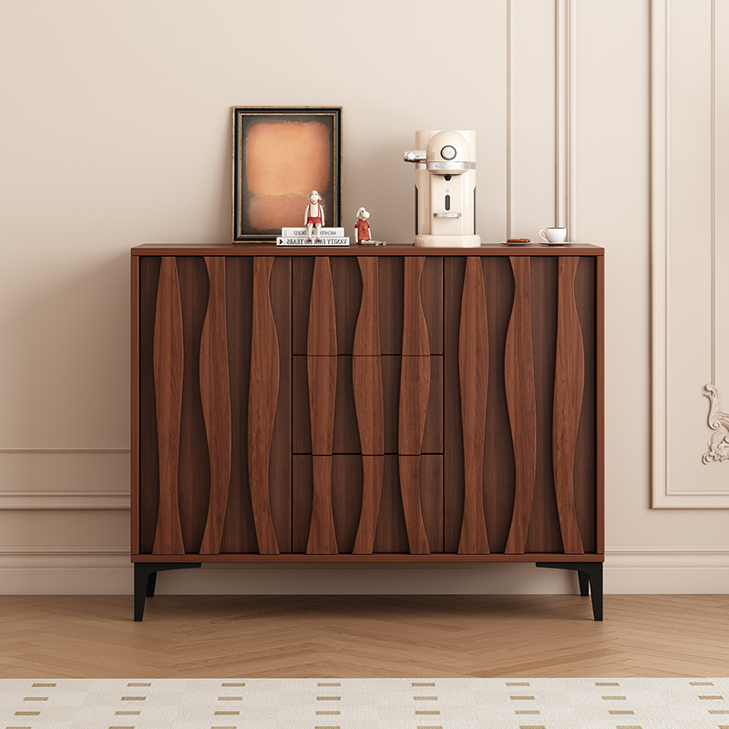 Skeleton Line Medieval Retro Style Sideboard Modern Minimalist Living Room Wall-Mounted Home Entrance Wine Cabinet Storage Rack