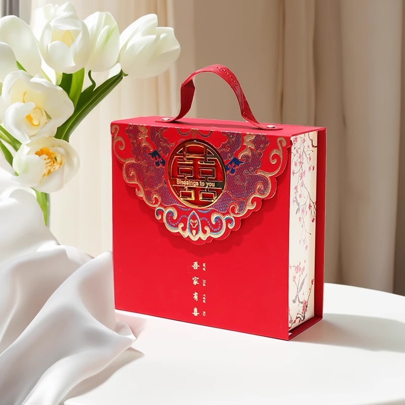 結婚式の宴会のキャンディギフトボックス完成品にはキャンディーが含まれています中国風の高級お返しギフト特別なテーブルキャンディーのお土産ギフト婚約ギフト|undefined