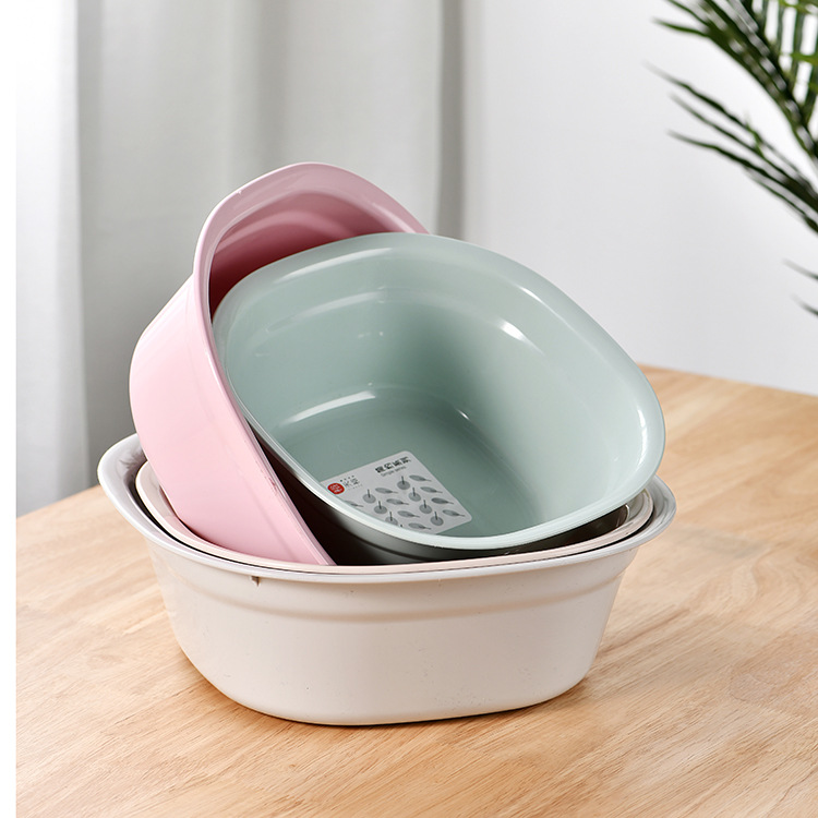 龍裕揚方形塑料洗臉盆 家用大小號洗菜盆洗衣盆 嬰兒盆洗腳盆批發