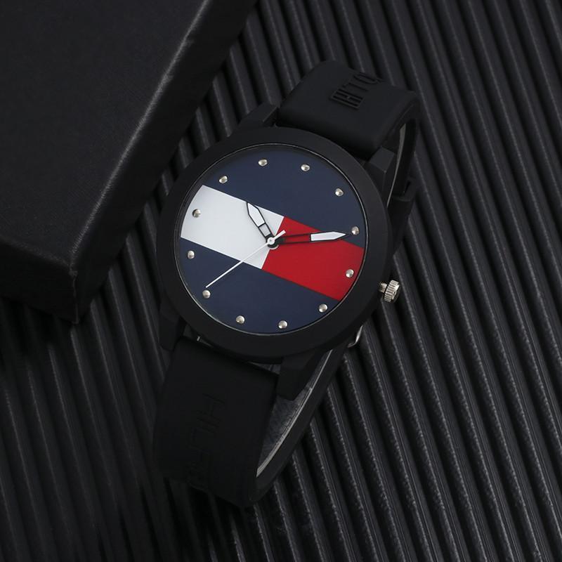 Nuevo color a juego jalea banda de silicona reloj de cuarzo electrónico estudiante casual unisex personalizado reloj de cuarzo