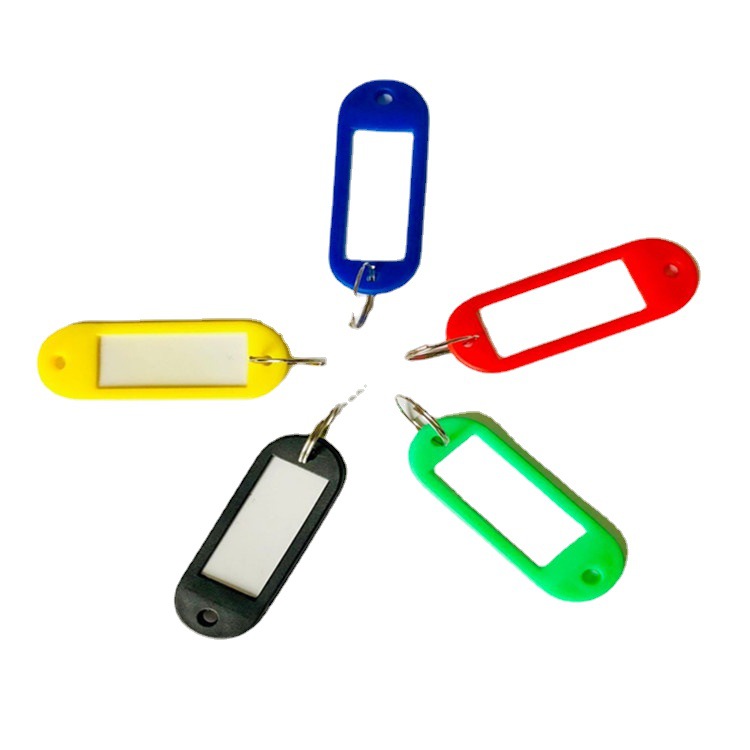 厂家直销彩色塑料钥匙牌宾馆号码分类牌行李标签钥匙扣钥匙盘挂牌