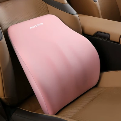 Headrest Cushion, Lumbar Support Pillow, Waist - peach-powder-waist-support-hhh