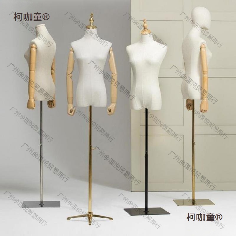 模特道具女半身孩童小孩女装店架子落地立体展示架婚纱人模麦太保