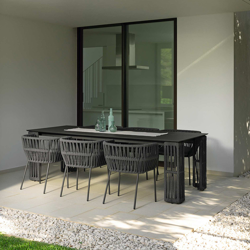 Mesa y silla al aire libre Jardín balcón patio villa al aire libre terraza de alta gama ocio nórdico muebles combinados