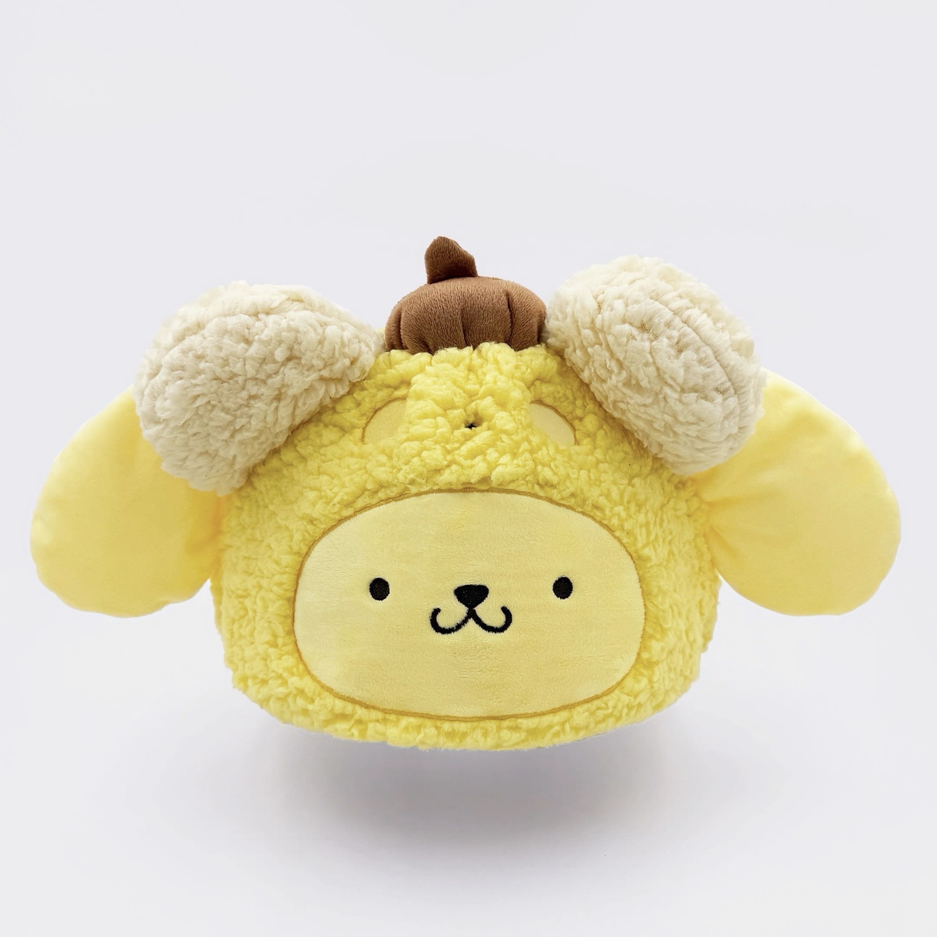 Casco de esquí de peluche muñecas bordadas tridimensionales lindas para niños niñas casco decoración de dibujos animados nueva decoración