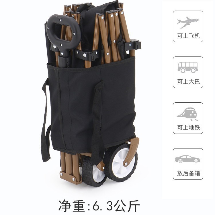 跨境户外便携露营推车聚拢款窄轮移动折叠小推车摆摊野营地车定制|undefined
