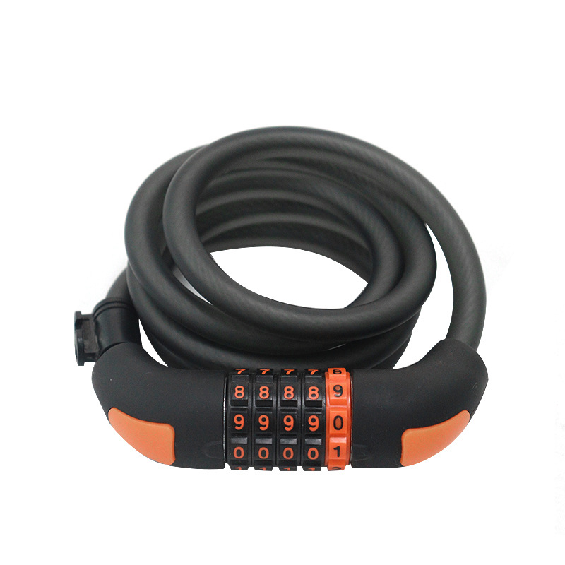 自行车锁防盗密码锁山地车便携式锁头电动车电瓶车锁链条锁批发