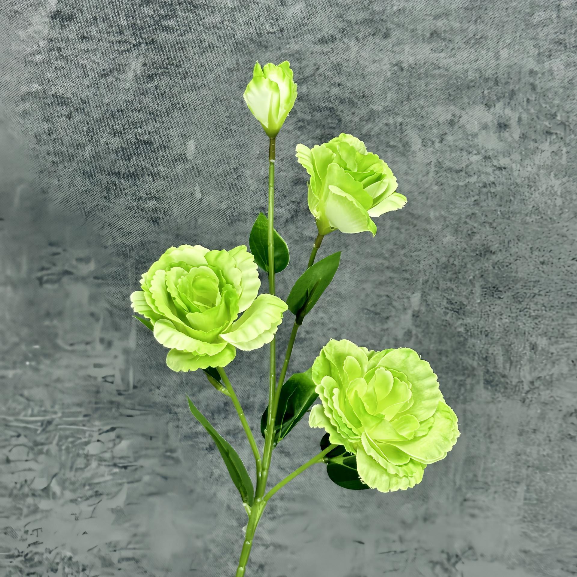 Simulación de 4 platycodon de alta calidad flores de seda casera decoración de bodas ramo de flores hechas a mano adornos de flores falsas al por mayor