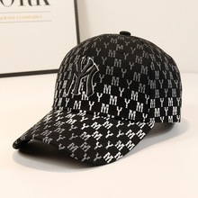 跨境亚马逊刺绣字母棒球帽欧美时尚满印MY字母鸭舌帽外贸现货批发