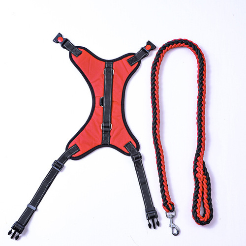 Braided eight-strand rope pet collar leash bone harness dog leash dog leash Shuangyu pet supplies