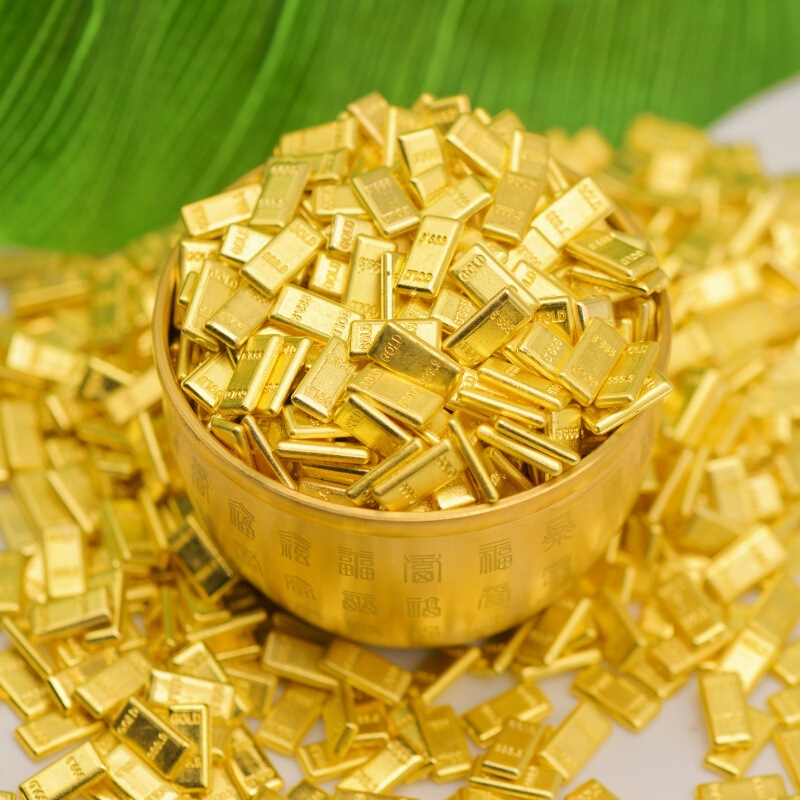 13mm plastic gold bar desktop fortune decoration, window display ornament, housewarming gift, creative craft, popular item for stalls 13mm plastic gold bar desktop fortune decoration, window display ornament, housewarming gift, creative craft, popular item for stalls
