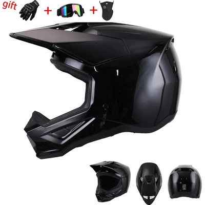 Helmet Mountain Downhill Bicycle | Motorcycle Safety Supplies - glossy-black-xs
