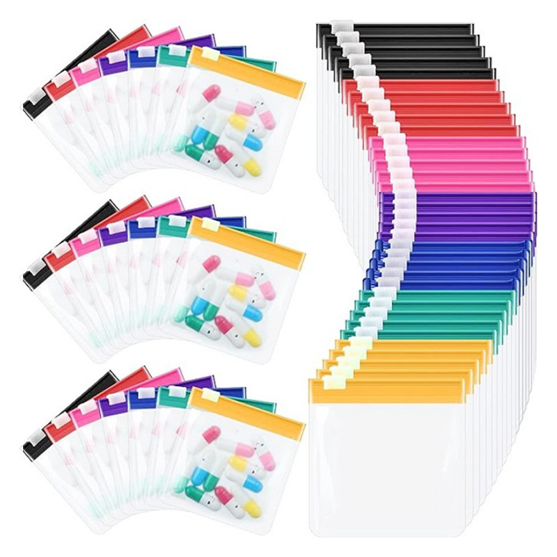 便捷旅行eva药片分装袋 透明eva药丸储存袋 peva自封