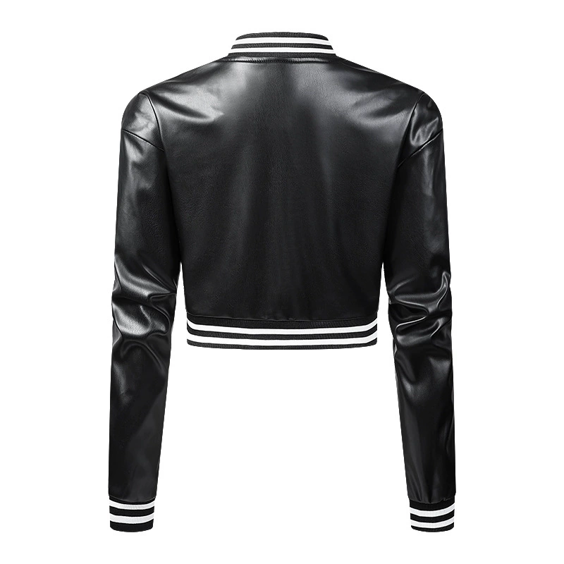 (Cross-border trading), thin baseball jacket, slim fit, high waist
