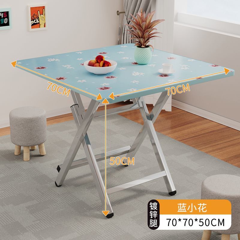 Mesa plegable, mesa de comedor, hogar, mesa de comedor simple multifuncional, casa de alquiler, puesto portátil al aire libre, mesa pequeña para cenar